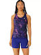 ASICS Women's Athletic Blouse Sleeveless Purple