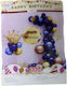 Composition with Balloons Birthday-Celebration Blue