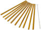 Giftland Bamboo Drinking Straws Brown with Cleaning Brush 10pcs
