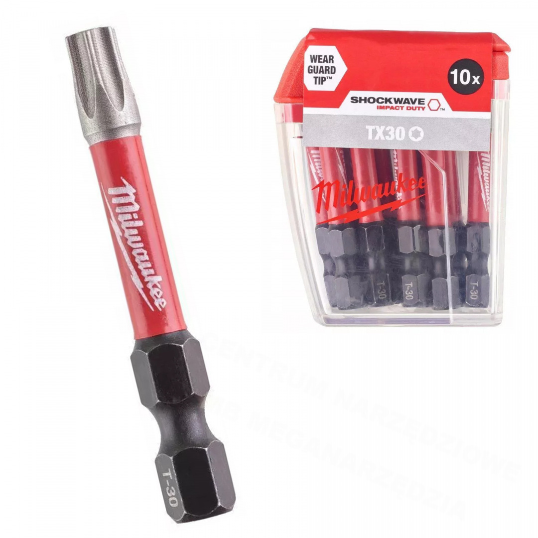 Milwaukee Set 10 Biți Șurubelniță Torx Shockwave 4932471574