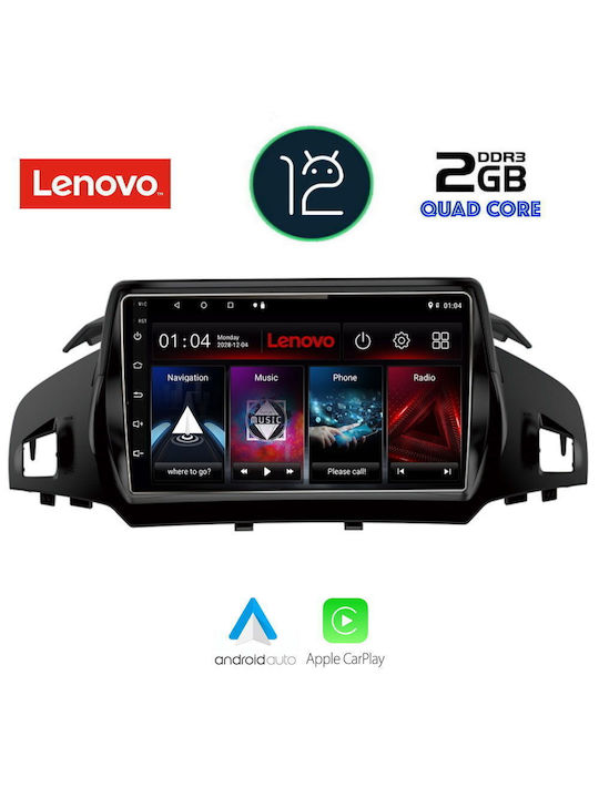 Lenovo Sistem Audio Auto pentru Ford Kuga / C-Max 2013> (WiFi/GPS/Apple-Carplay) cu Ecran Tactil 9"