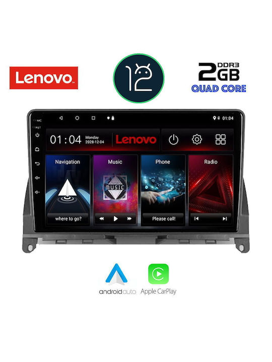 Lenovo Car-Audiosystem für Mercedes-Benz C Klasse 2007-2011 (WiFi/GPS/Apple-Carplay) mit Touchscreen 9"