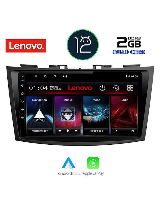 Lenovo Sistem Audio Auto pentru Suzuki Rapid 2011-2016 (WiFi/GPS/Apple-Carplay) cu Ecran Tactil 9"