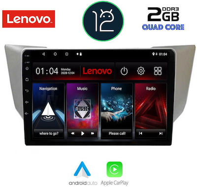 Lenovo Car-Audiosystem für Lexus RX 2003-2008 (Bluetooth/USB/AUX/WiFi/GPS/Apple-Carplay) mit Touchscreen 9"