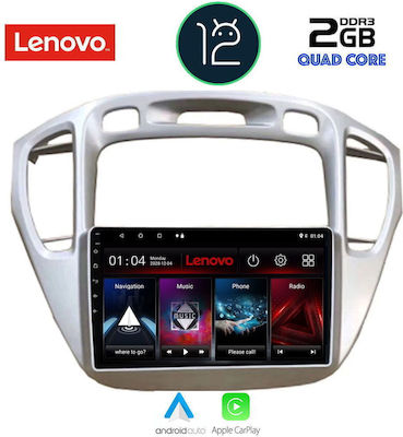 Lenovo Car Audio System for Toyota Highlander 2002-2009 (Bluetooth/USB/AUX/WiFi/GPS/Apple-Carplay) with Touch Screen 9"