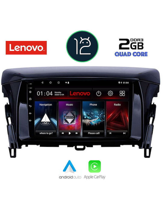 Lenovo Car-Audiosystem für Mitsubishi Eclipse Cross / Einkaufszentrum 2018> (Bluetooth/USB/AUX/WiFi/GPS/Apple-Carplay) mit Touchscreen 9"