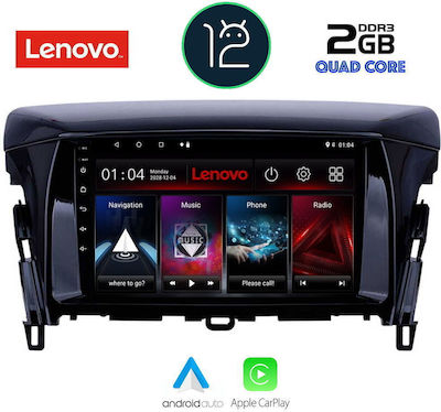 Lenovo Sistem Audio Auto pentru Mitsubishi Eclipse Cross / Eclipsă 2018> (Bluetooth/USB/AUX/WiFi/GPS/Apple-Carplay) cu Ecran Tactil 9"