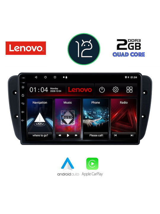 Lenovo Car-Audiosystem für Seat Ibiza 2008-2015 (Bluetooth/USB/AUX/WiFi/GPS/Apple-Carplay) mit Touchscreen 9"