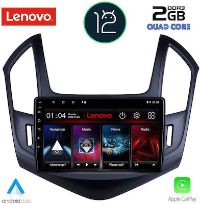 Lenovo Sistem Audio Auto pentru Chevrolet Cruze 2013-2015 (Bluetooth/USB/AUX/WiFi/GPS/Apple-Carplay) cu Ecran Tactil 9"