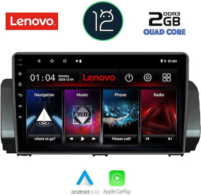 Lenovo Sistem Audio Auto pentru Renault Magazin online Logan Dacia Magazin online Logan / Magazin online Sandero 2020> (Bluetooth/USB/AUX/WiFi/GPS/Apple-Carplay) cu Ecran Tactil 9"
