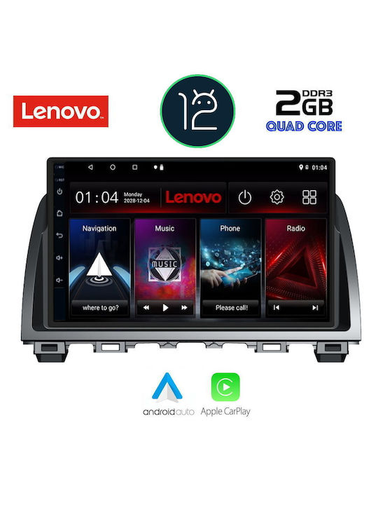 Lenovo Sistem Audio Auto pentru Mazda 6 2012-2017 (Bluetooth/USB/AUX/WiFi/GPS/Apple-Carplay) cu Ecran Tactil 9"