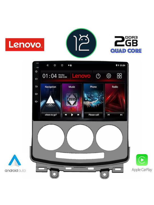 Lenovo Sistem Audio Auto pentru Mazda 5 2004-2010 (Bluetooth/USB/AUX/WiFi/GPS/Apple-Carplay) cu Ecran Tactil 9"