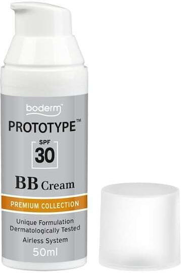 Boderm Prototype BB Κρέμα Προσώπου με SPF30 για Ενυδάτωση & Ατέλειες με Υαλουρονικό Οξύ & Νιασιναμίδη 50ml