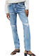 Violet Hoch tailliert Damenjeans Lila