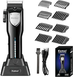 Kemei Professional Rechargeable Hair Clipper Black KM-5083