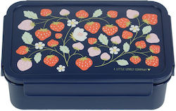 A Little Lovely Company Kids Lunch Plastic Box Blue