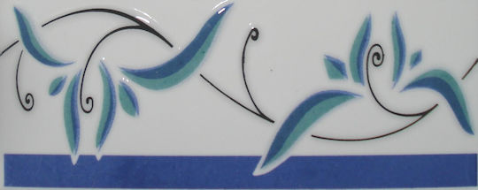 Wall Interior Gloss Ceramic Tile 20x8cm Blue