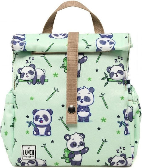 The Lunch Bags Panda Σχολικό Ισοθερμικό Τσαντάκι Φαγητού Χειρός 5lt Πράσινο Ποδόσφαιρο 21x16x24cm