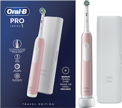 Oral-B Electric Toothbrush with Timer and Travel Case Pink