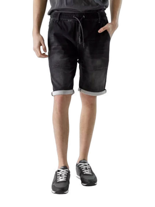 Devergo Men's Shorts Jeans Black