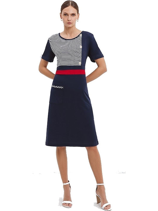 Odyssey Γυναικείο Φόρεμα Παραλίας Navy Μπλε