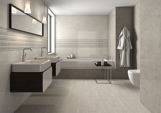 Villa RLV Kitchen Wall / Bathroom Gloss Ceramic Tile 55x33.3cm Gray