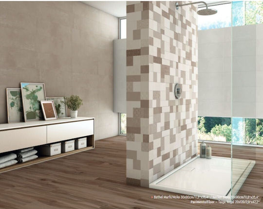 Navarti Floor / Kitchen Wall / Bathroom Matte Ceramic Tile 90x30cm Multicolour