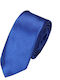Synthetic Men's Tie Monochrome Navy Blue