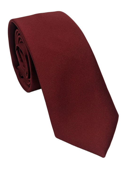 Mcan Men's Tie Monochrome Burgundy