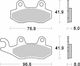 Moto Master Motorcycle Brake Pads for Yamaha DT 125