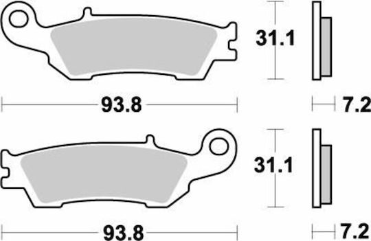 Moto Master Motorcycle Brake Pads for Yamaha YZ 250 / YZ 125