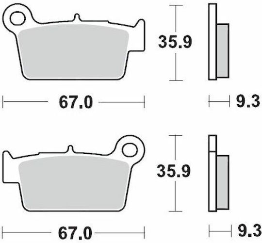 Moto Master Motorcycle Brake Pads for Yamaha YZ 250