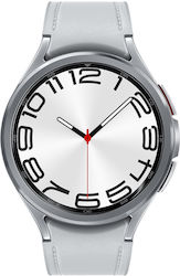 Samsung Galaxy Watch6 Classic Bluetooth Oțel inoxidabil 47mm Rezistent la apă cu pulsometru (Argint)