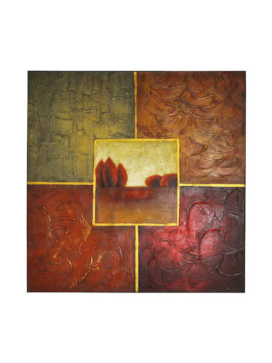 Sinialo Gemälde auf Leinwand 80x80cm