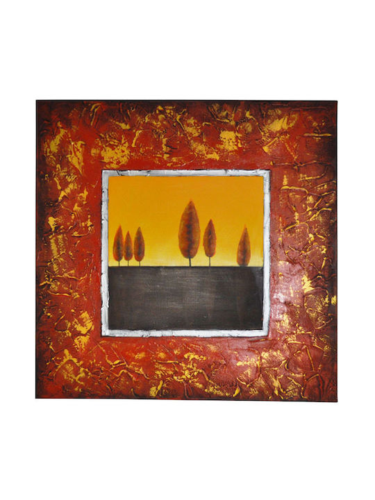 Sinialo Gemälde auf Leinwand 80x80cm