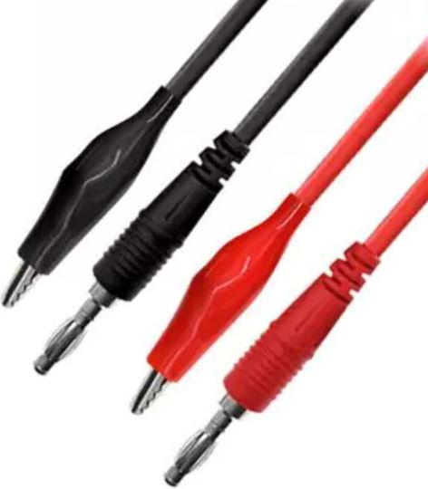 Vtools Κροκοδειλακι Καλώδια με Μπανάνες και Κροκοδειλάκια VT-L05