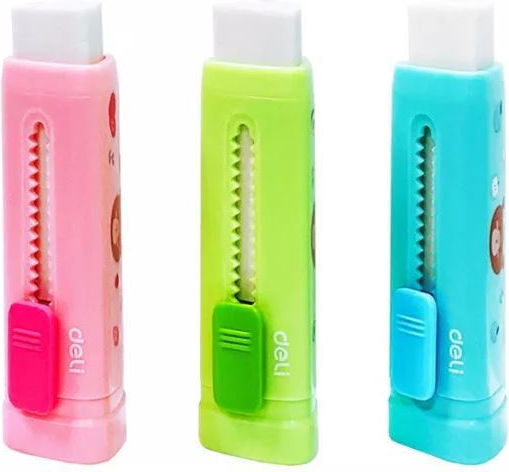 Deli Eraser for Pencil and Pen Jingoo (Μiscellaneous colours) 1pcs 3 colors