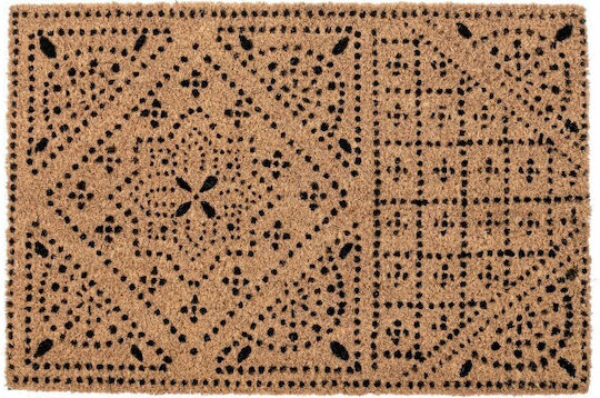 Bizzotto Предпазник за врата от Кокосови влакна Tribal Majolica Кафяв 40x60cm
