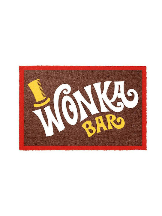 Grupo Erik Coconut Fiber Doormat Willy Wonka Wonka Bar Multicolour 40x60cm