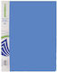 A&G Paper Clipboard Flexible with 10 plastic sleeves Slides for Paper A4 Blue 29368 1pcs