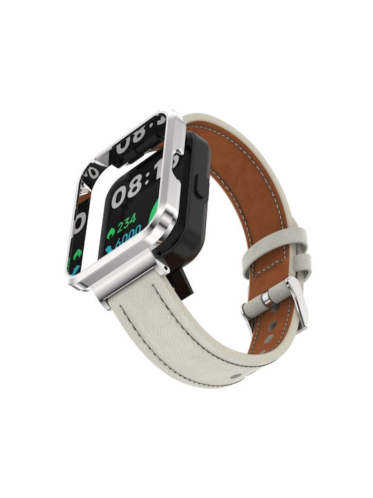 Watch Metal Case in White color for Mi Watch Lite