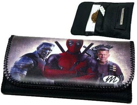 Monte Deadpool Καπνοθήκη από Δερματίνη με Κούμπωμα 16x8.5εκ.