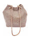 Women's Pouch Shoulder Pink Gold