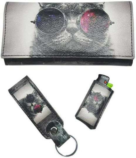 Dino Rossi Tobacco Pouch With Magnetic Clasp 16x9cm Gray