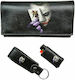 Dino Rossi Lederne Tabaktasche in Schwarz mit magnetischem Verschluss 16x9cm