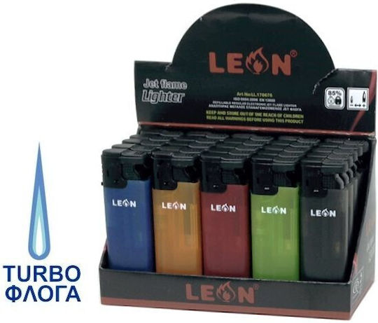 Leonflame Windproof Flame Lighter Multicolour 25 Pieces