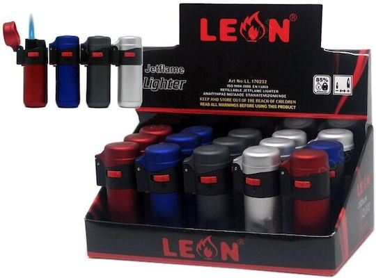Leonflame Metallischer Winddichter Feuerzeug Flamme Mehrfarbig