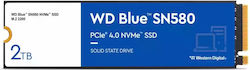 Western Digital Blue SN580 SSD 2TB M.2 NVMe PCI Express 4.0