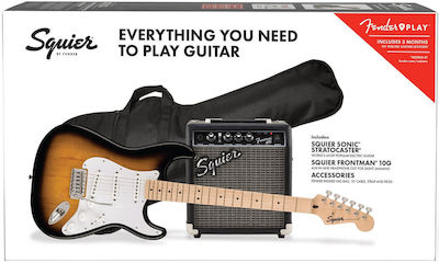 Fender Σετ Ηλεκτρική Κιθάρα με Σχήμα ST Style
