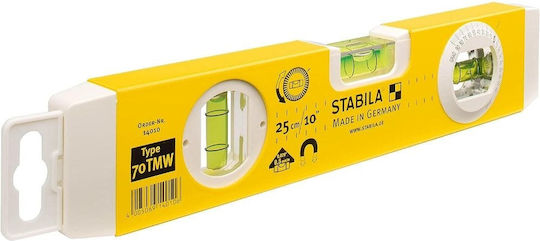 Stabila 14010 Spirit Level Aluminum Magnetic 26cm with 3 Eyes